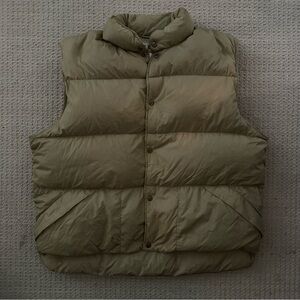 Vintage LL Bean Men’s XL Down Puffer Best Quilted Beige Tan 70s 80s 90s